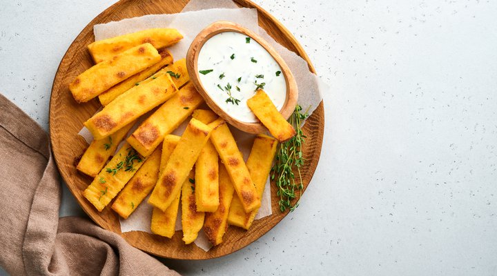 Roasted Polenta Bites with Cheese & Herbs - Monash Fodmap