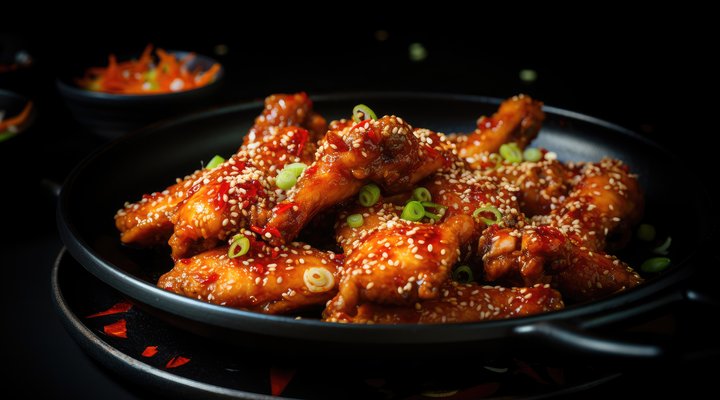Sticky Chinese Chicken Wings - Monash Fodmap