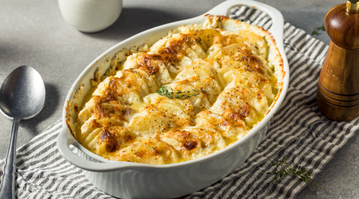 Easy Salmon and Potato Gratin