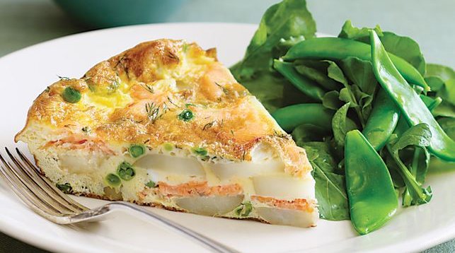 Salmon & Ricotta Frittata - Monash Fodmap