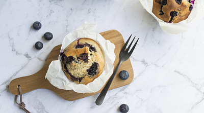 Blueberry & Almond Muffins - Monash Fodmap