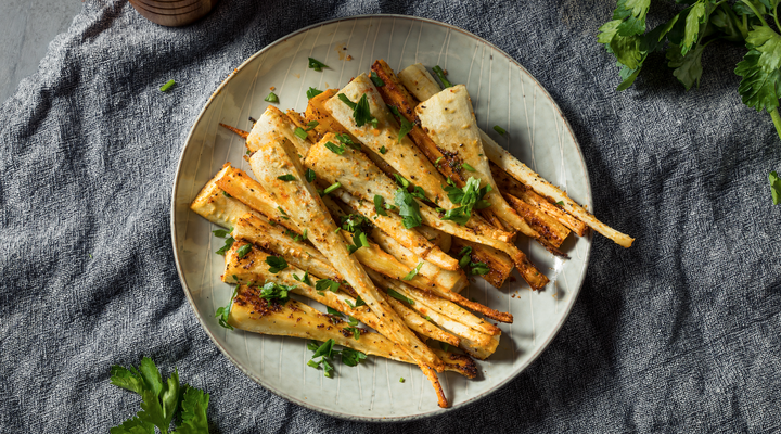Parmesan & Thyme Roasted Parsnips - Monash Fodmap