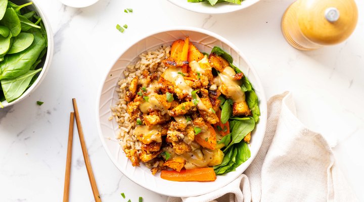 Golden Sticky Tofu Nourishing Bowl-image