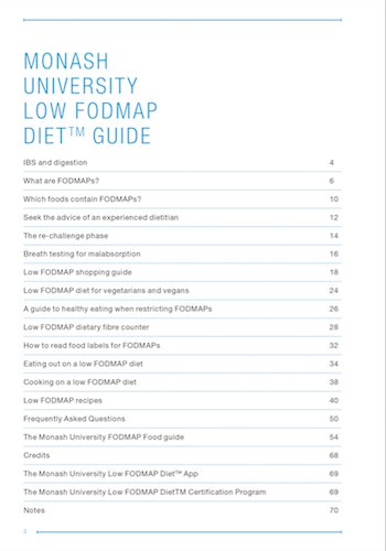 Monash Fodmap Chart