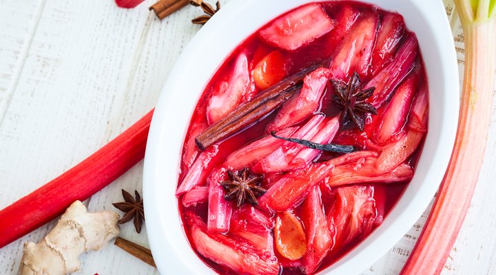Stewed Rhubarb with Ginger - Monash Fodmap