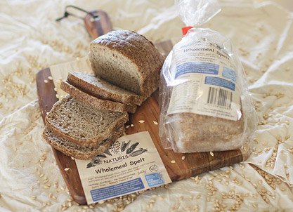 x2 Naturis Low FODMAP spelt sourdough bread options, certified by Monash University